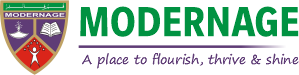 Modernage Public School logo tagline flourish thrive